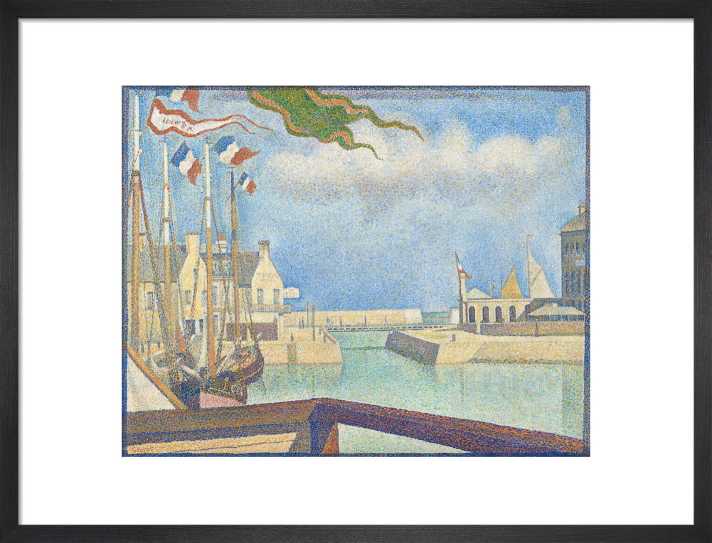 Port-en-Bessin - A Sunday (art print, medium, black)