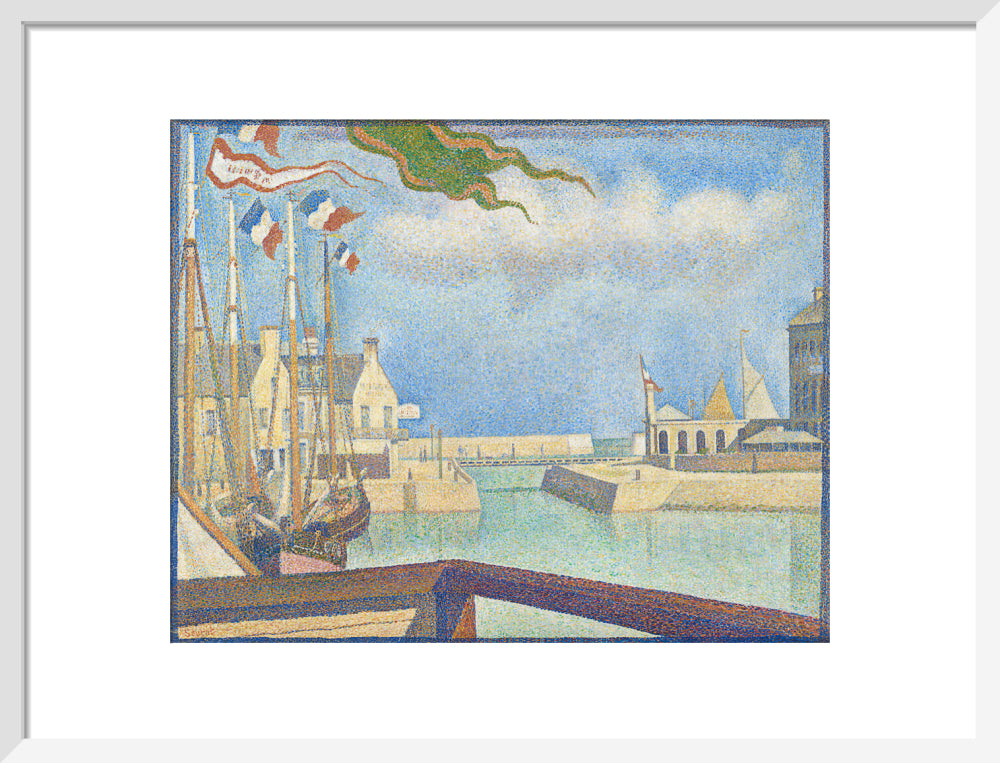 Port-en-Bessin - A Sunday (art print, medium, white)