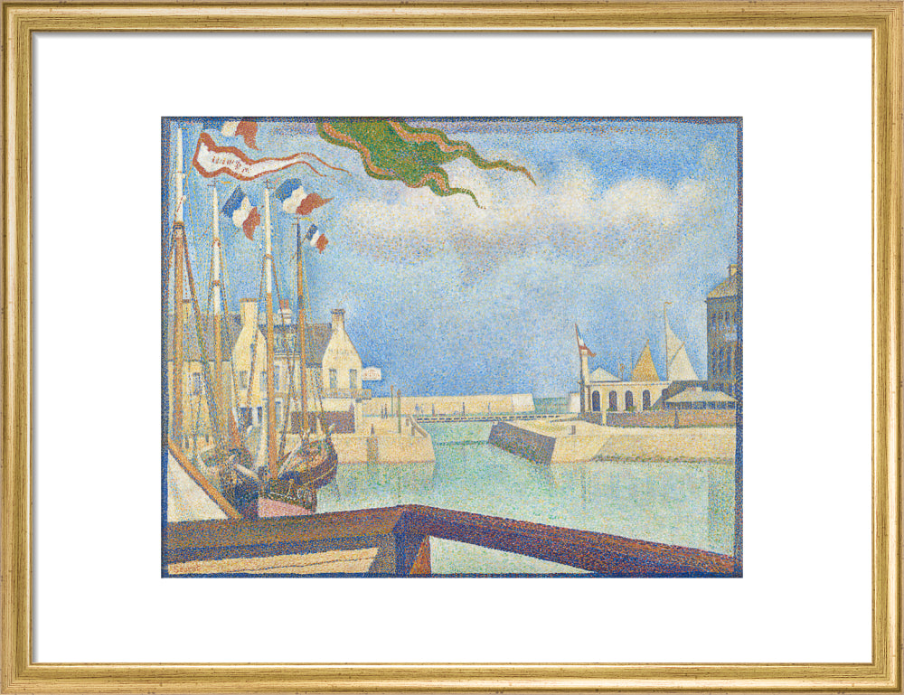 Port-en-Bessin - A Sunday (art print, medium, gold)
