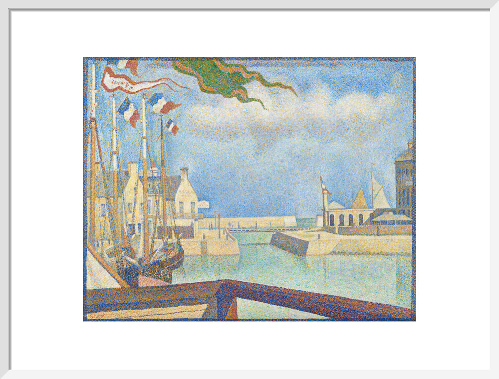 Port-en-Bessin - A Sunday (art print, large, white)