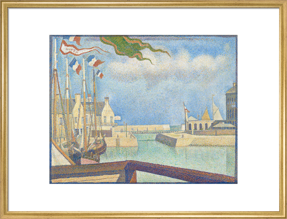 Port-en-Bessin - A Sunday (art print, large, gold)