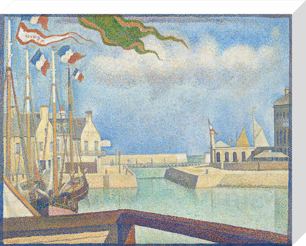 Port-en-Bessin - A Sunday (stretched canvas, medium, unframed)