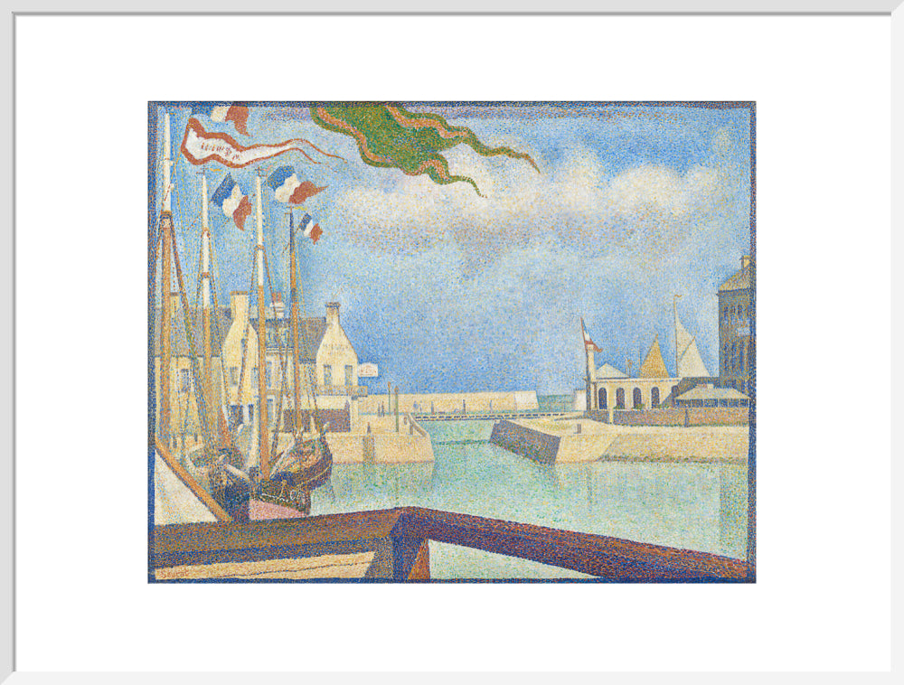 Port-en-Bessin - A Sunday (art print, extra large, white)