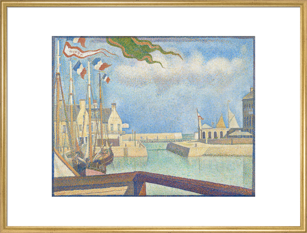 Port-en-Bessin - A Sunday (art print, extra large, gold)