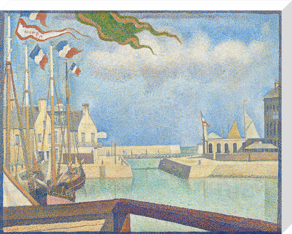 Port-en-Bessin - A Sunday (stretched canvas, large, unframed)