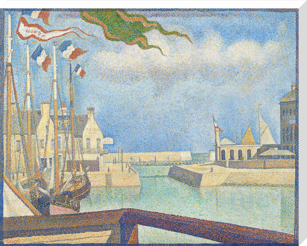 Port-en-Bessin - A Sunday (stretched canvas, extra large, unframed)