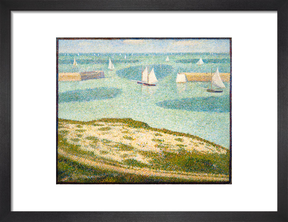 Port-en-Bessin, Entrance to the Outer Harbour (art print, small, black)
