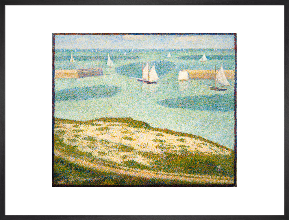 Port-en-Bessin, Entrance to the Outer Harbour (art print, extra large, black)