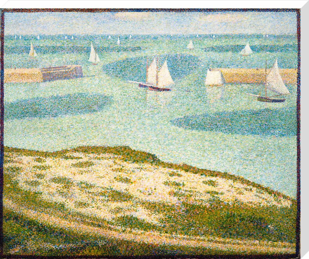 Port-en-Bessin, Entrance to the Outer Harbour (stretched canvas, extra large, unframed)