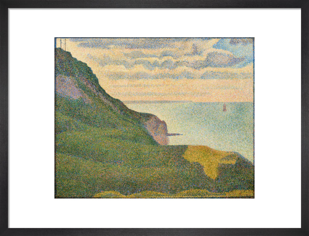 The Semaphores and the Cliff (art print, medium, black)