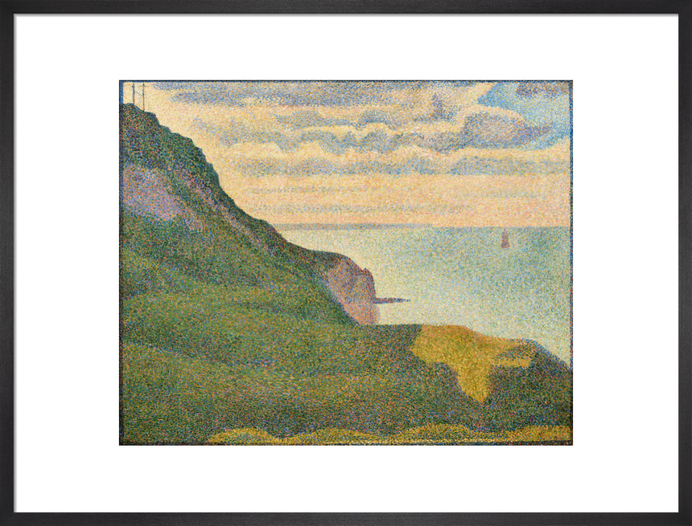 The Semaphores and the Cliff (art print, large, black)