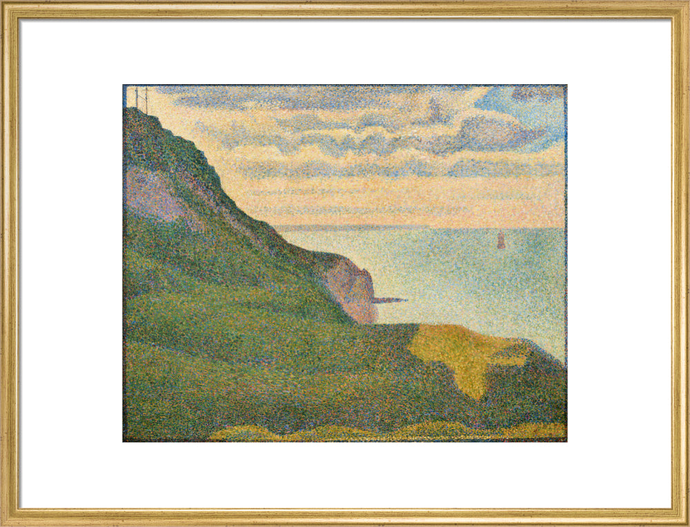 The Semaphores and the Cliff (art print, large, gold)