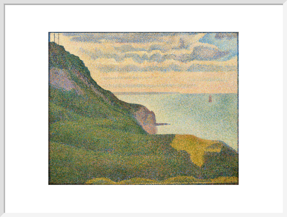 The Semaphores and the Cliff (art print, extra large, white)
