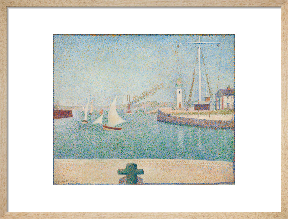 Entrance of the Port of Honfleur (art print, medium, natural)