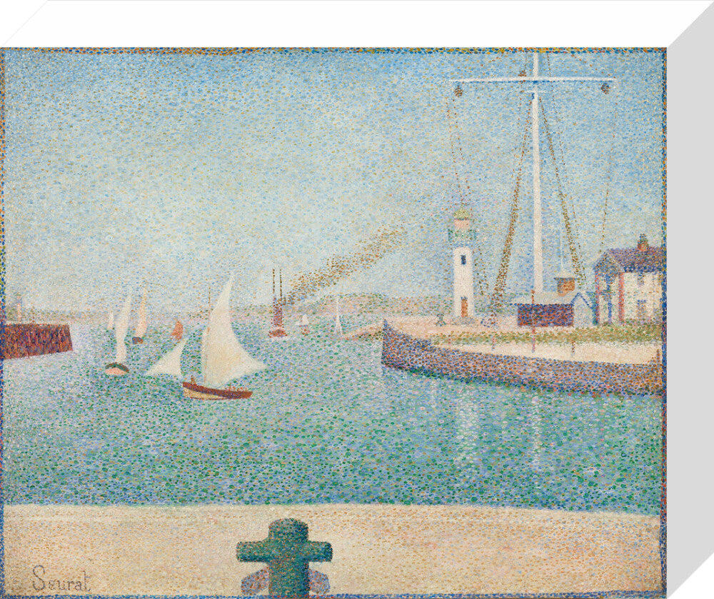 Entrance of the Port of Honfleur (stretched canvas, small, unframed)