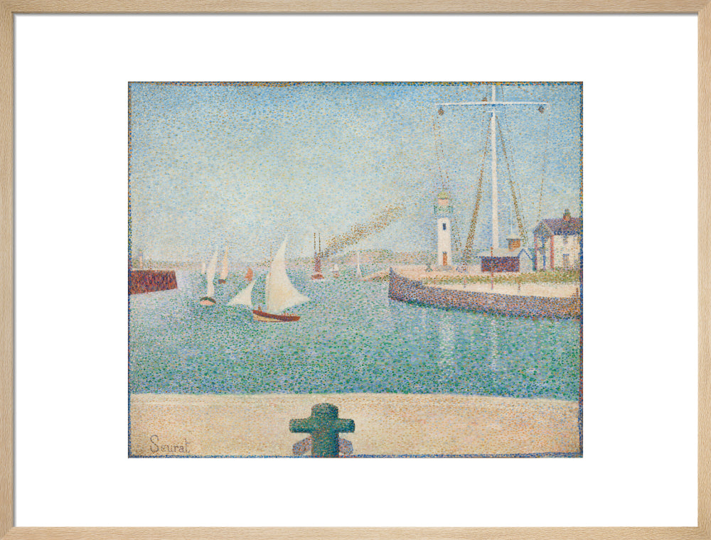 Entrance of the Port of Honfleur (art print, large, natural)