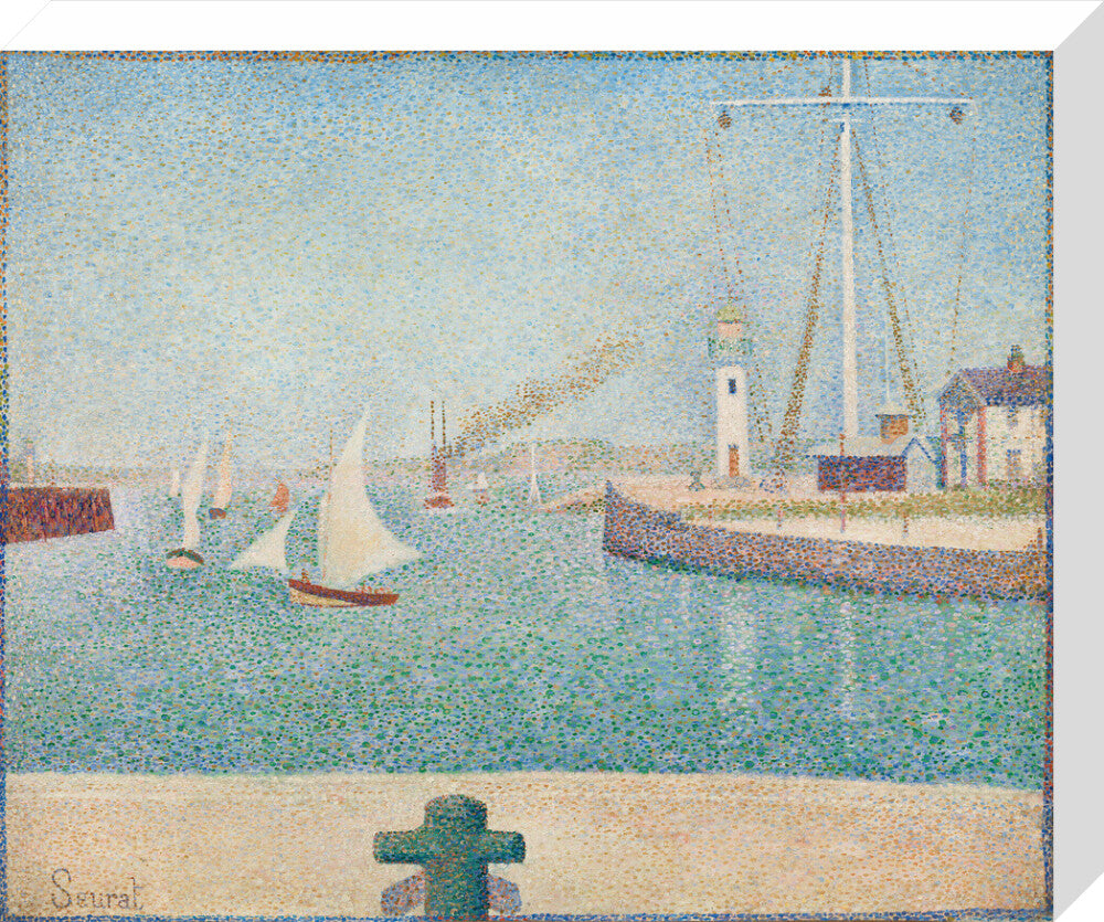 Entrance of the Port of Honfleur (stretched canvas, medium, unframed)