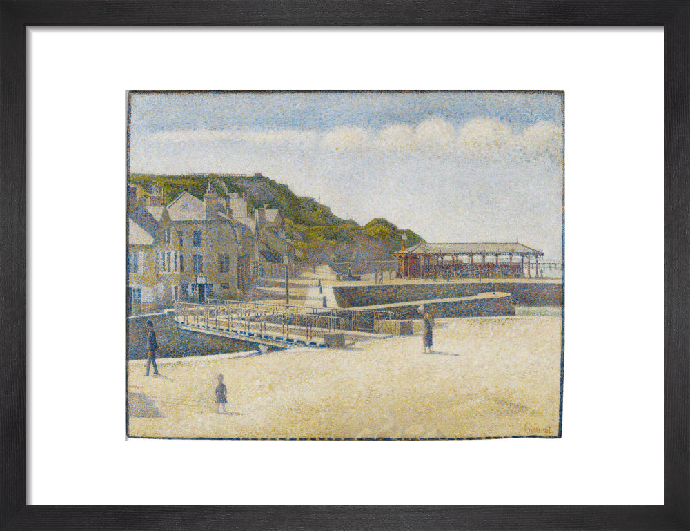Port-en-Bessin - The Bridge and the Quays (art print, small, black)