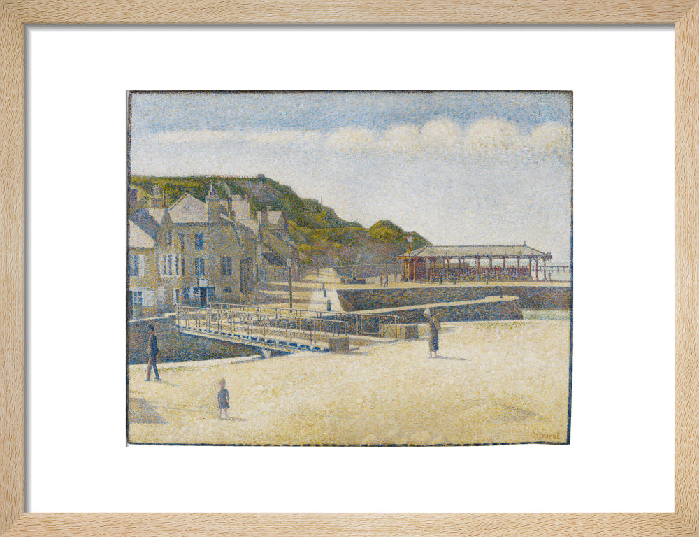 Port-en-Bessin - The Bridge and the Quays (art print, small, natural)