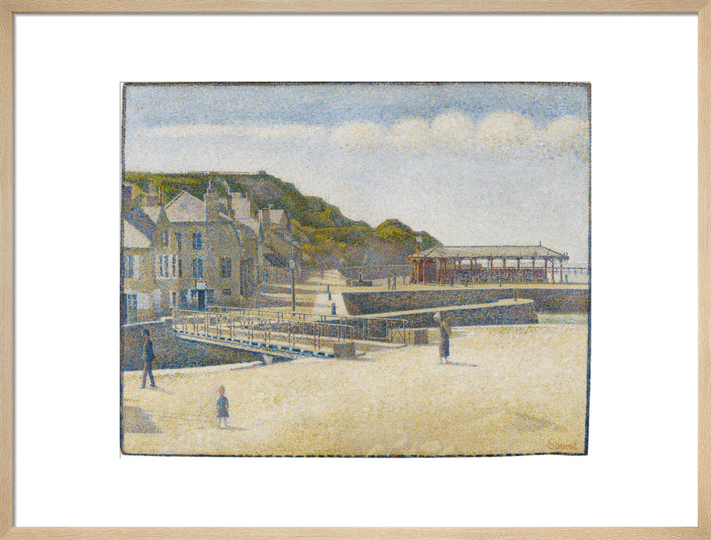 Port-en-Bessin - The Bridge and the Quays (art print, large, natural)