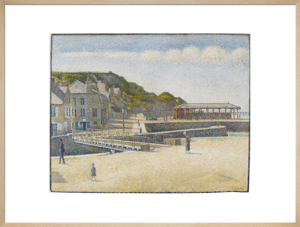 Port-en-Bessin - The Bridge and the Quays (art print, extra large, natural)