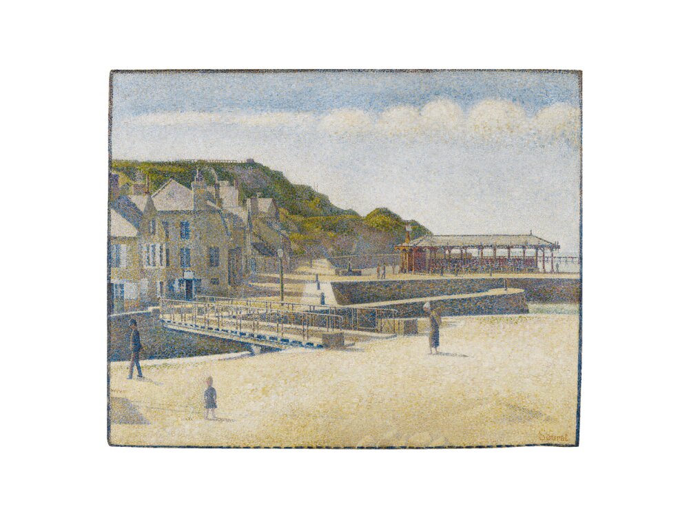 Port-en-Bessin - The Bridge and the Quays (art print, large, unframed)