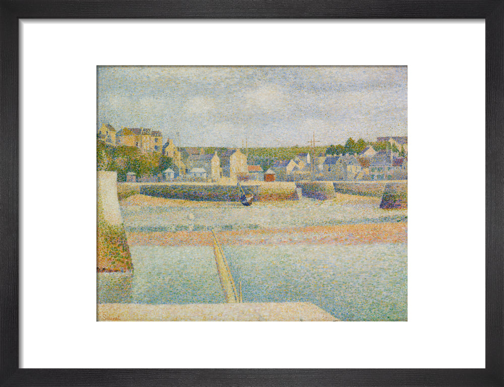 Port-en-Bessin - The Outer Harbour (Low Tide) (art print, small, black)