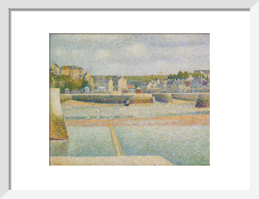 Port-en-Bessin - The Outer Harbour (Low Tide) (art print, small, white)