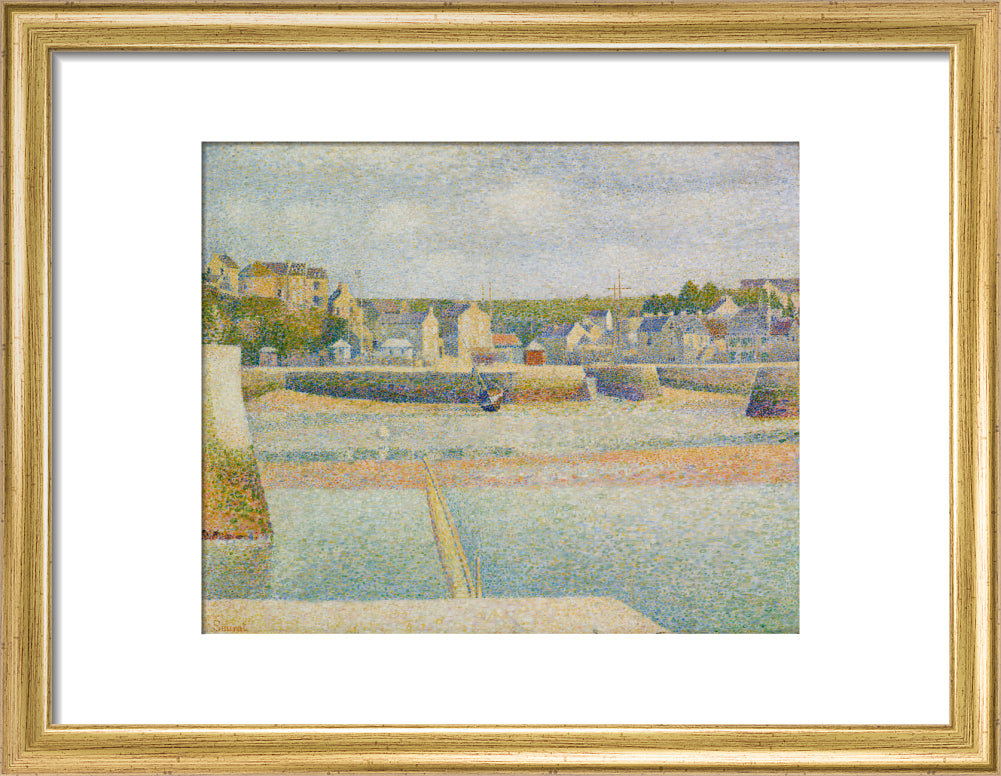 Port-en-Bessin - The Outer Harbour (Low Tide) (art print, small, gold)