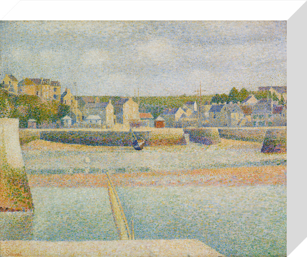 Port-en-Bessin - The Outer Harbour (Low Tide) (stretched canvas, small, unframed)