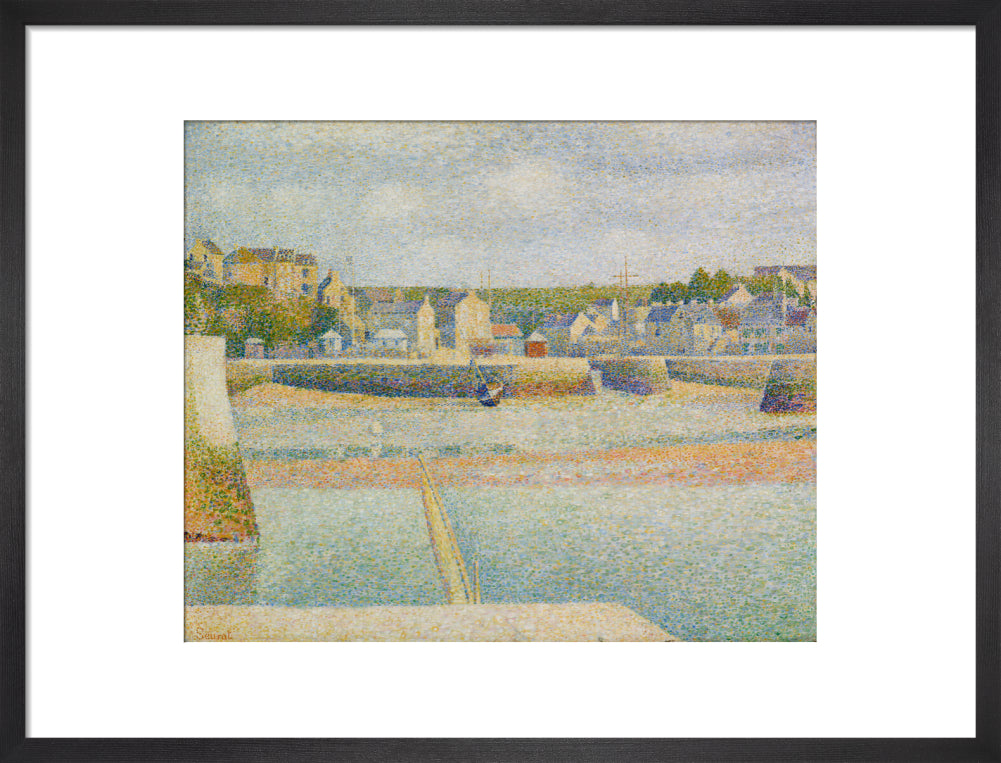 Port-en-Bessin - The Outer Harbour (Low Tide) (art print, medium, black)