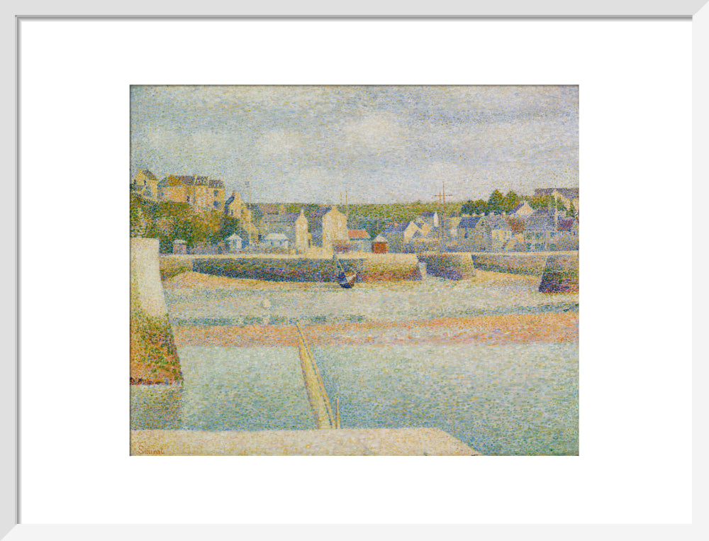 Port-en-Bessin - The Outer Harbour (Low Tide) (art print, medium, white)