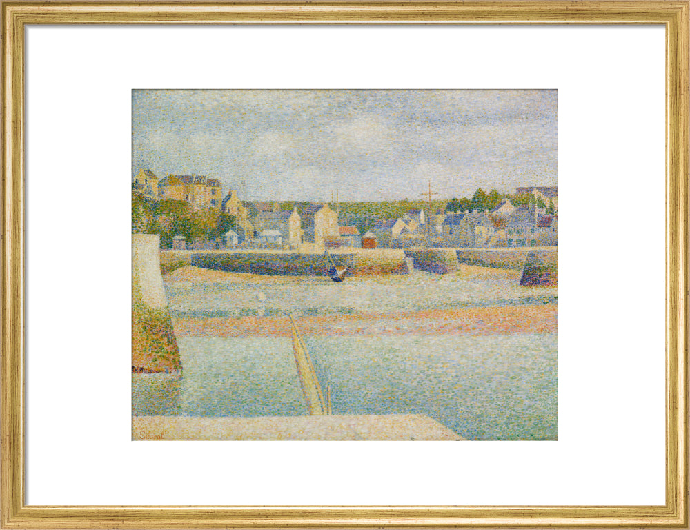 Port-en-Bessin - The Outer Harbour (Low Tide) (art print, medium, gold)