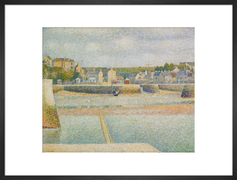 Port-en-Bessin - The Outer Harbour (Low Tide) (art print, large, black)
