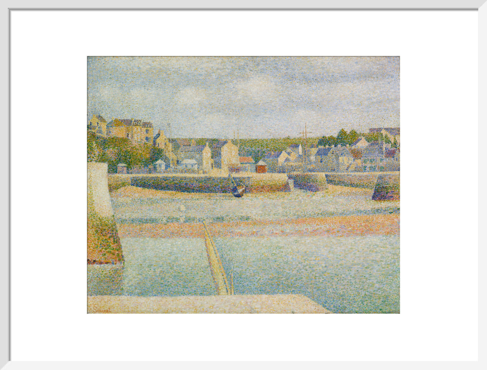 Port-en-Bessin - The Outer Harbour (Low Tide) (art print, large, white)