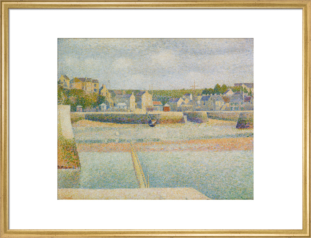 Port-en-Bessin - The Outer Harbour (Low Tide) (art print, large, gold)