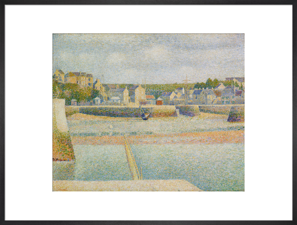 Port-en-Bessin - The Outer Harbour (Low Tide) (art print, extra large, black)