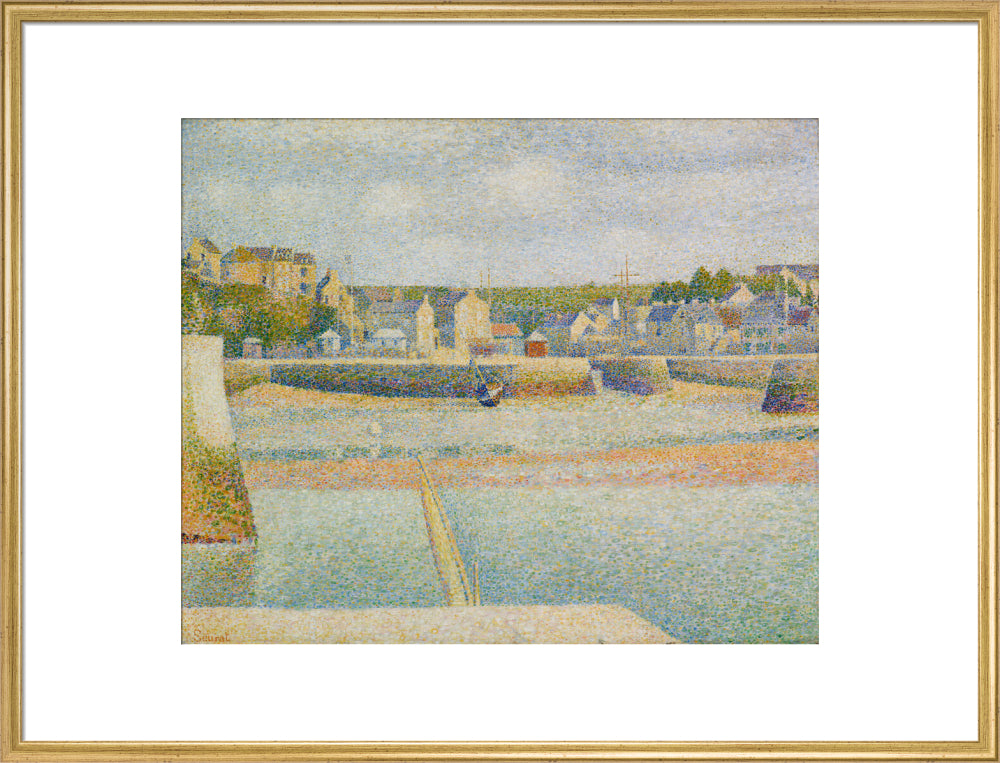 Port-en-Bessin - The Outer Harbour (Low Tide) (art print, extra large, gold)