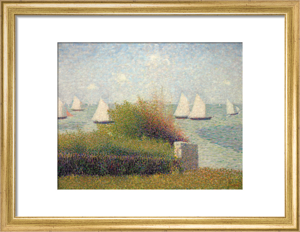 The Roadstead of Grandcamp (art print, small, gold)