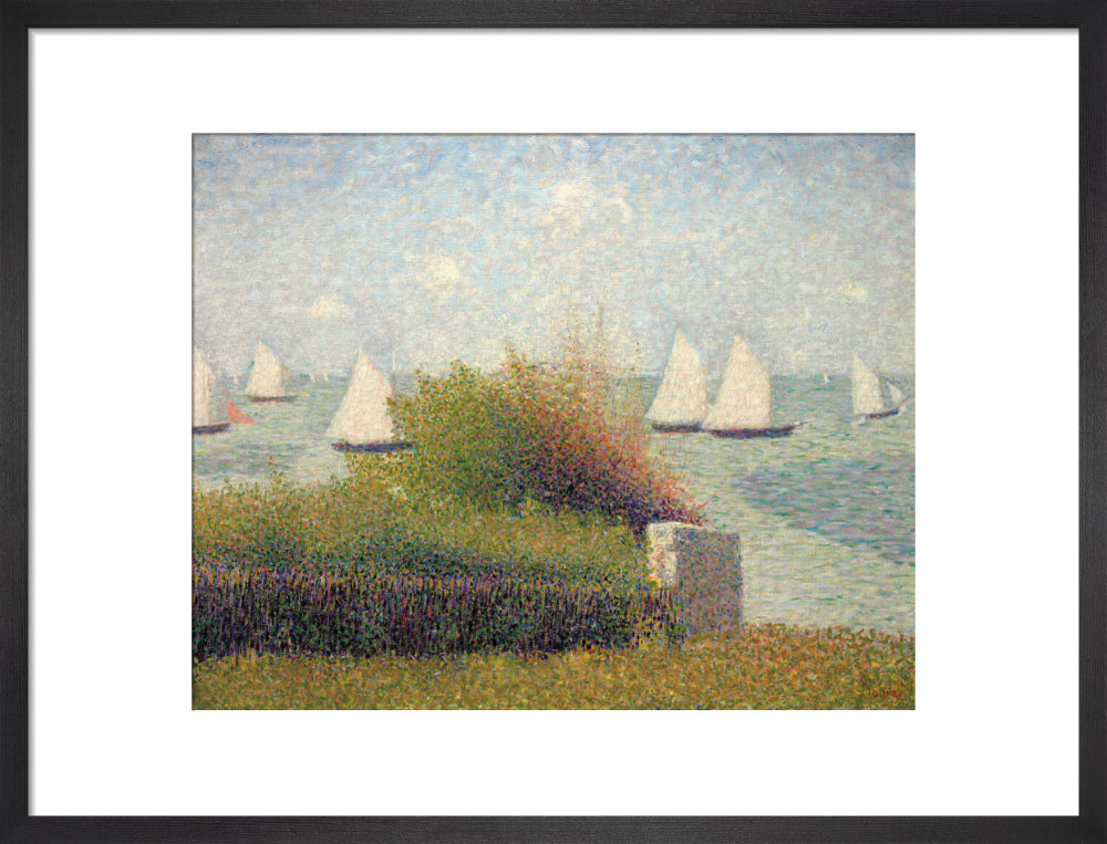 The Roadstead of Grandcamp (art print, medium, black)