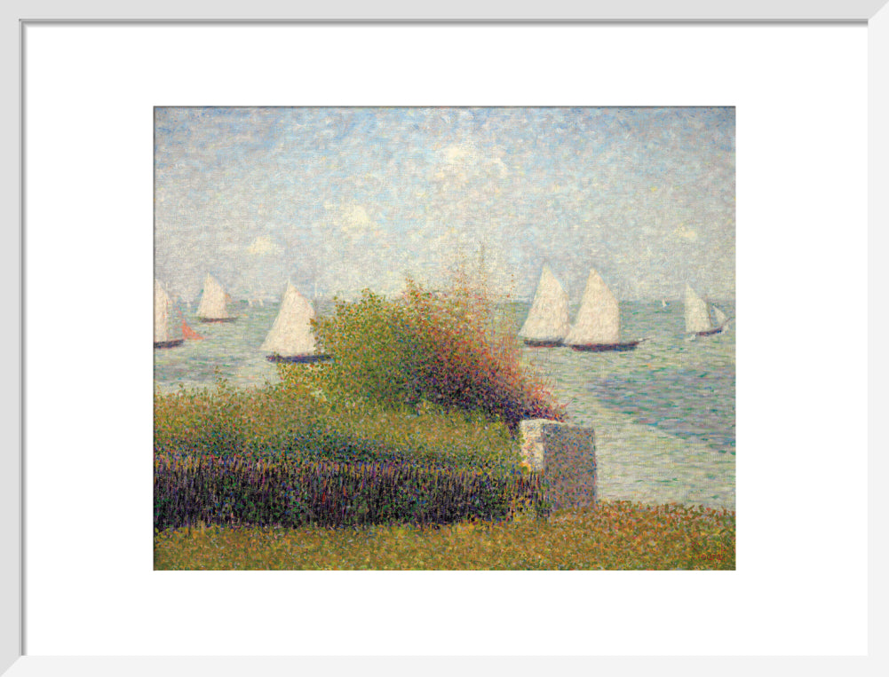 The Roadstead of Grandcamp (art print, medium, white)