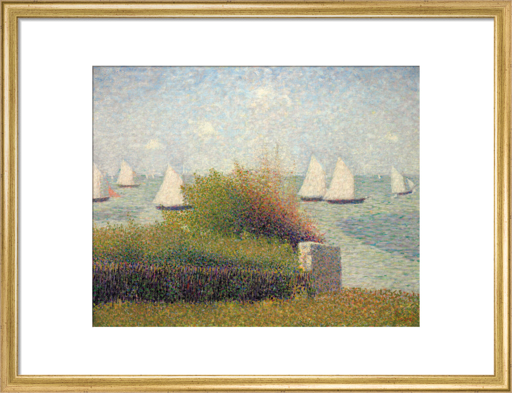 The Roadstead of Grandcamp (art print, medium, gold)