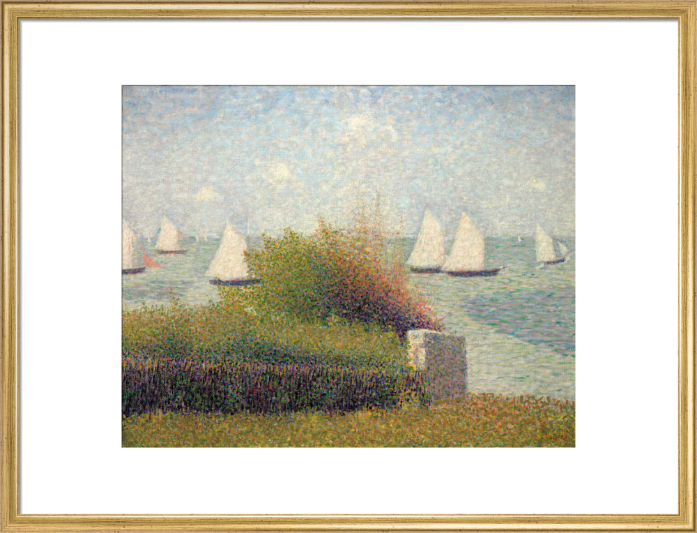The Roadstead of Grandcamp (art print, large, gold)