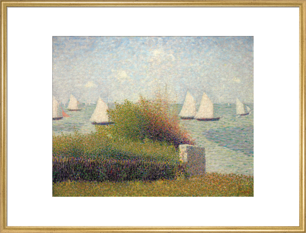 The Roadstead of Grandcamp (art print, extra large, gold)