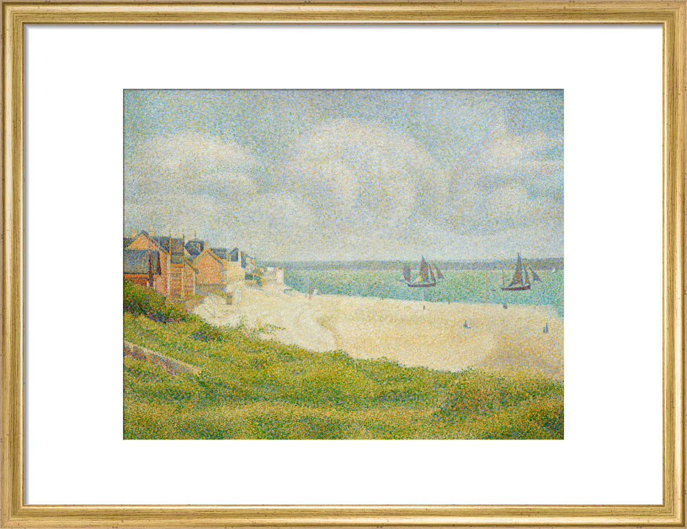 Le Crotoy (Downstream) (art print, medium, gold)