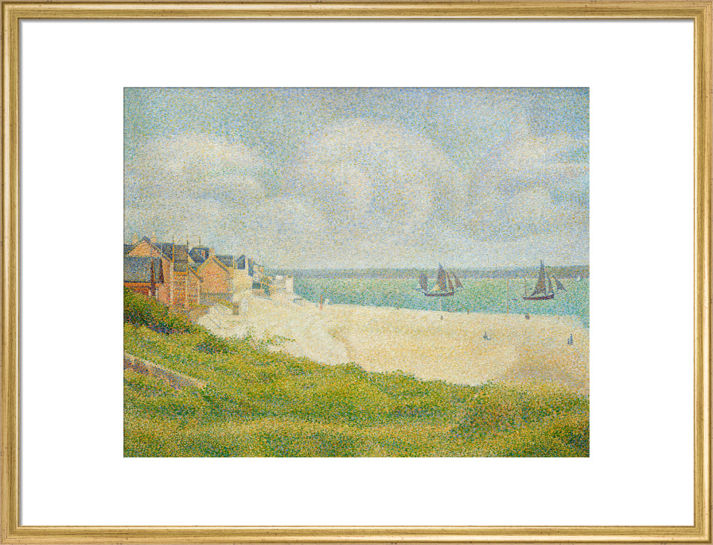 Le Crotoy (Downstream) (art print, large, gold)