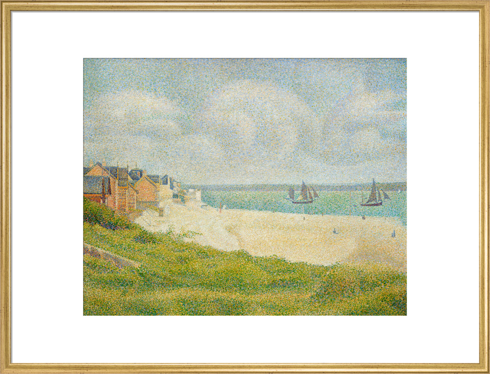 Le Crotoy (Downstream) (art print, extra large, gold)