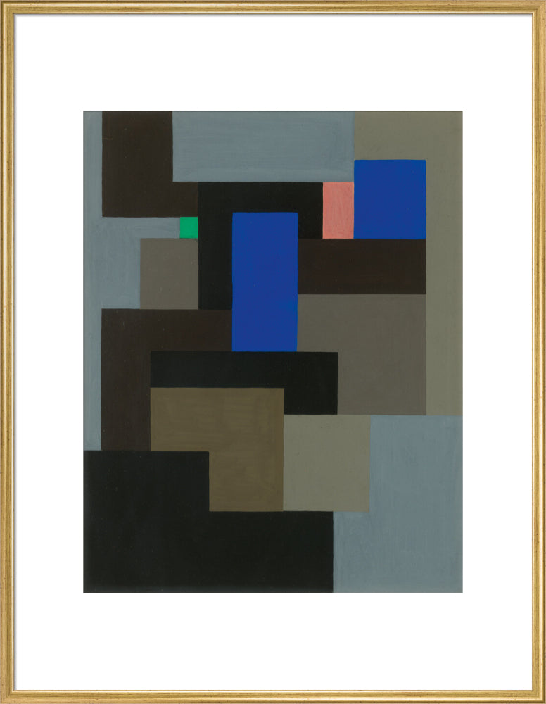 Composition (art print, extra large, gold)