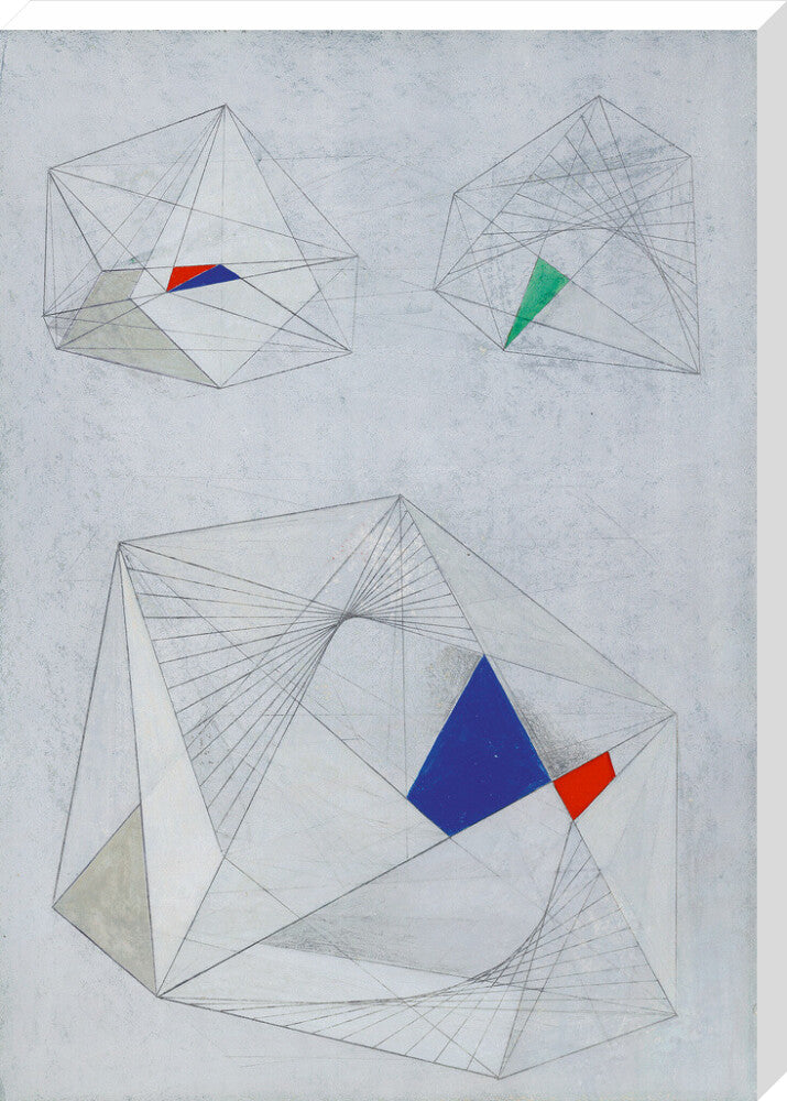 Drawing for Sculpture with Colour (stretched canvas, extra large, unframed)