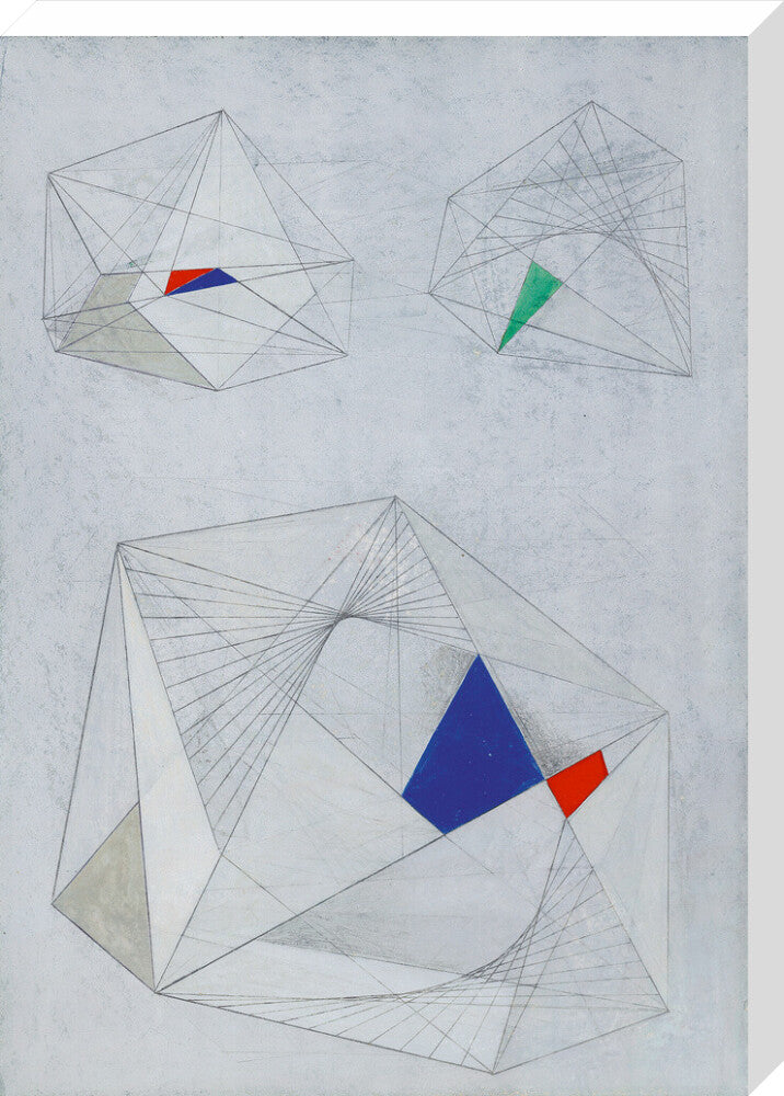 Drawing for Sculpture with Colour (stretched canvas, large, unframed)